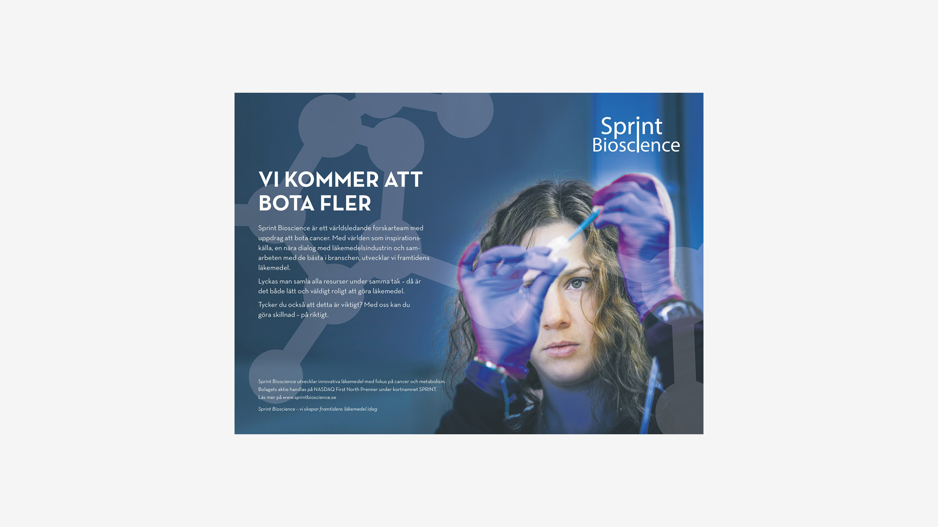 Annons för Sprint Bioscience