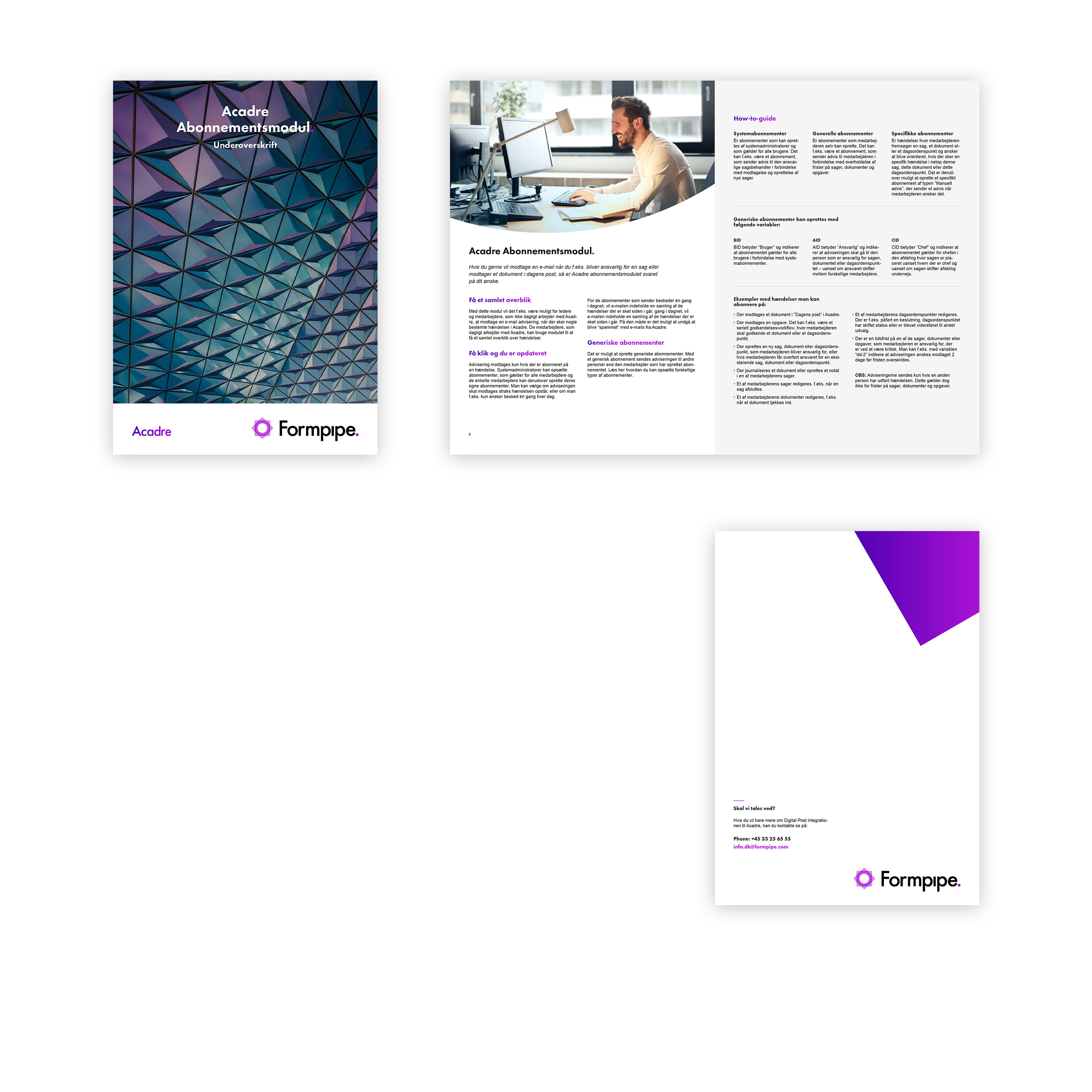 Brochure – Acadre Abonnementsmodul
