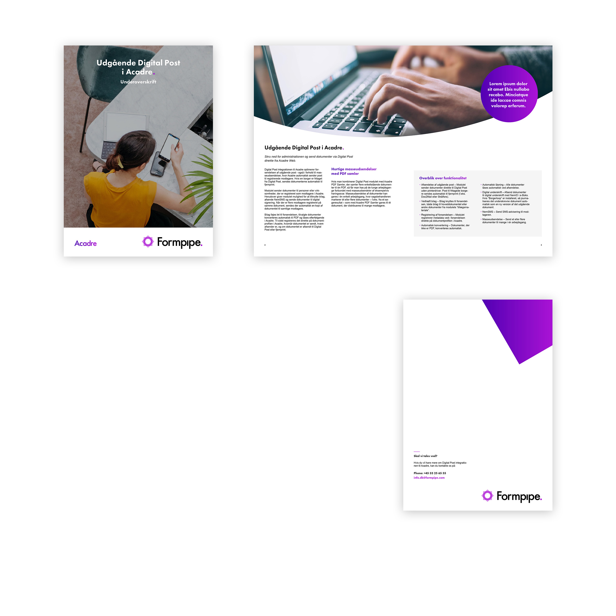 Brochure – Udgående Digital Post i Acadre