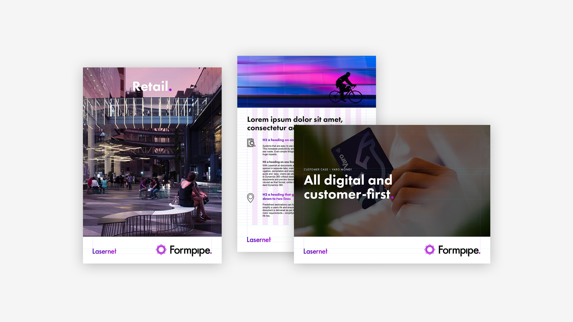 Indesignmallar. Broschyr, Case Study och Customer Case.
