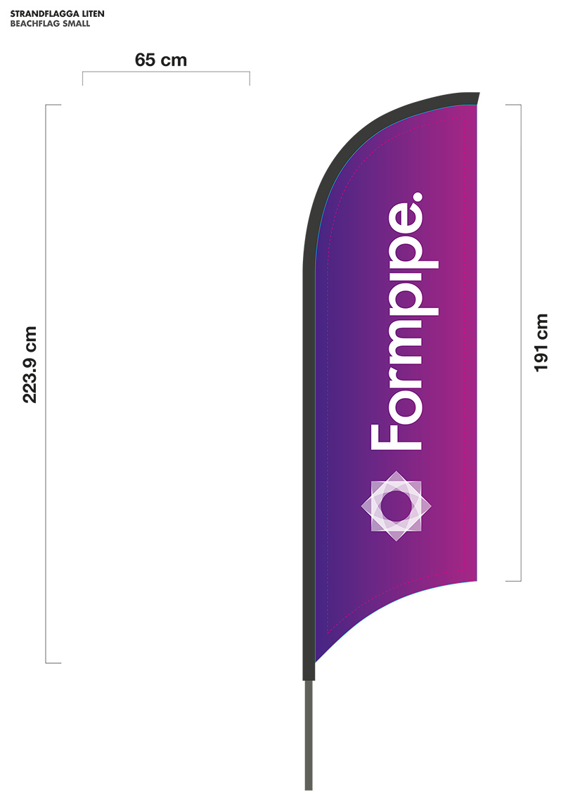 Beachflagga small