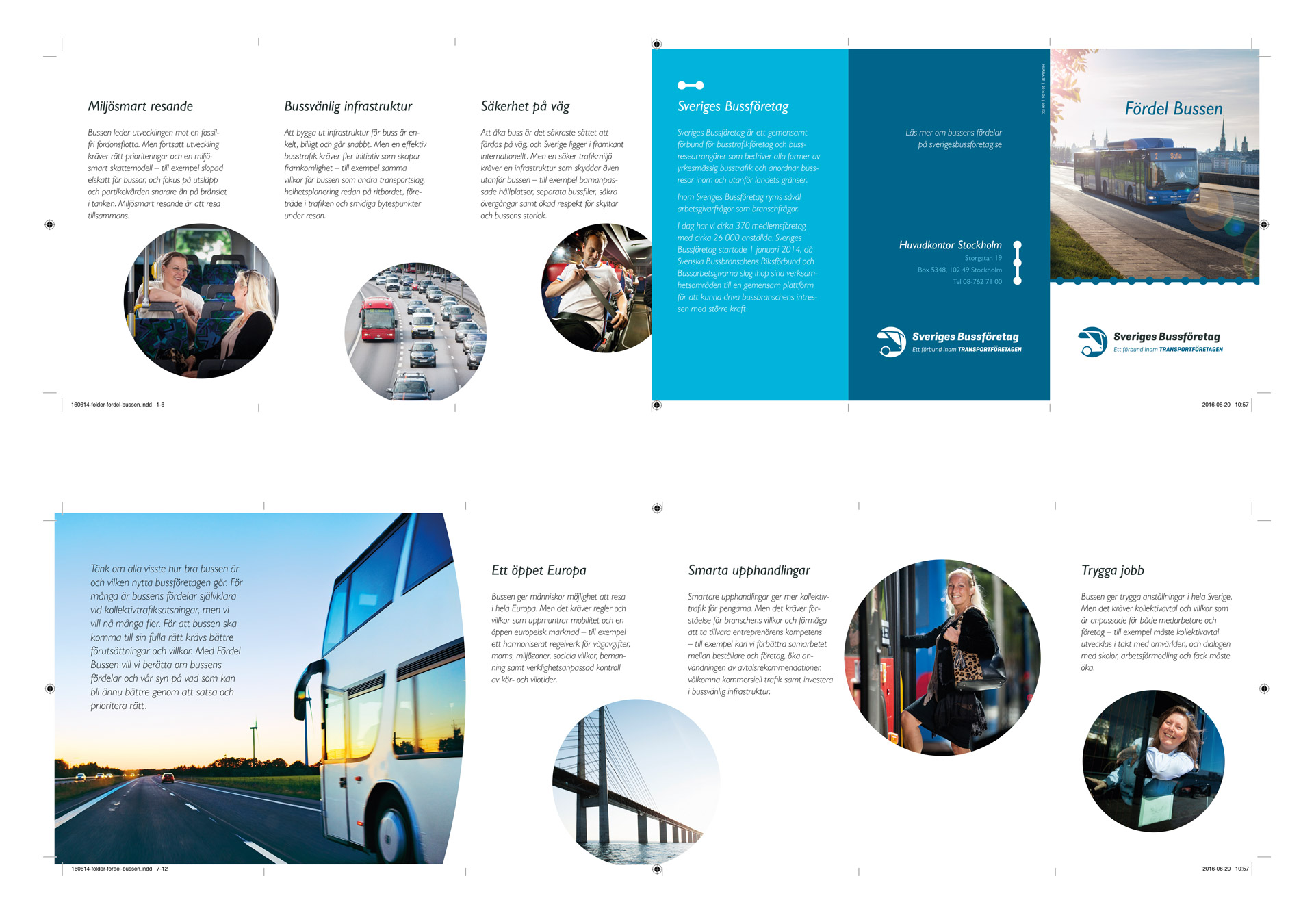 Folder för Sveriges Bussföretag.