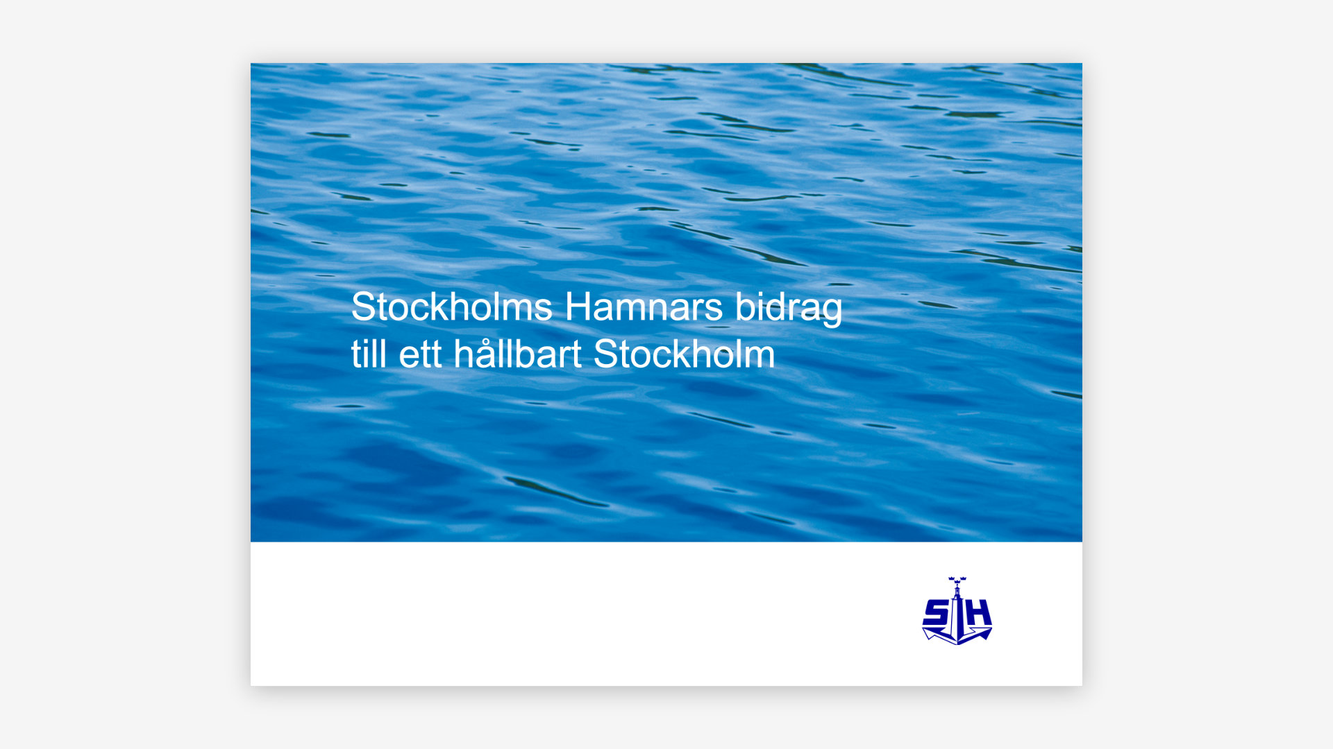 PowerPoint-presentation för Stockholms hamnar